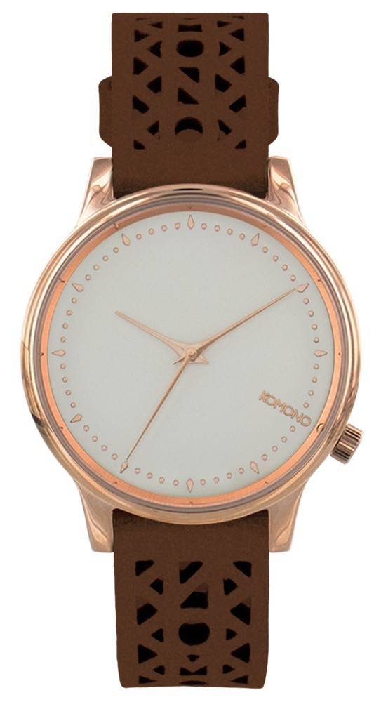 KOMONO ΓΥΝΑΙΚΕΙΟ ΡΟΛΟΙ KOMONO ESTELLE CUTOUT COGNAC W2653