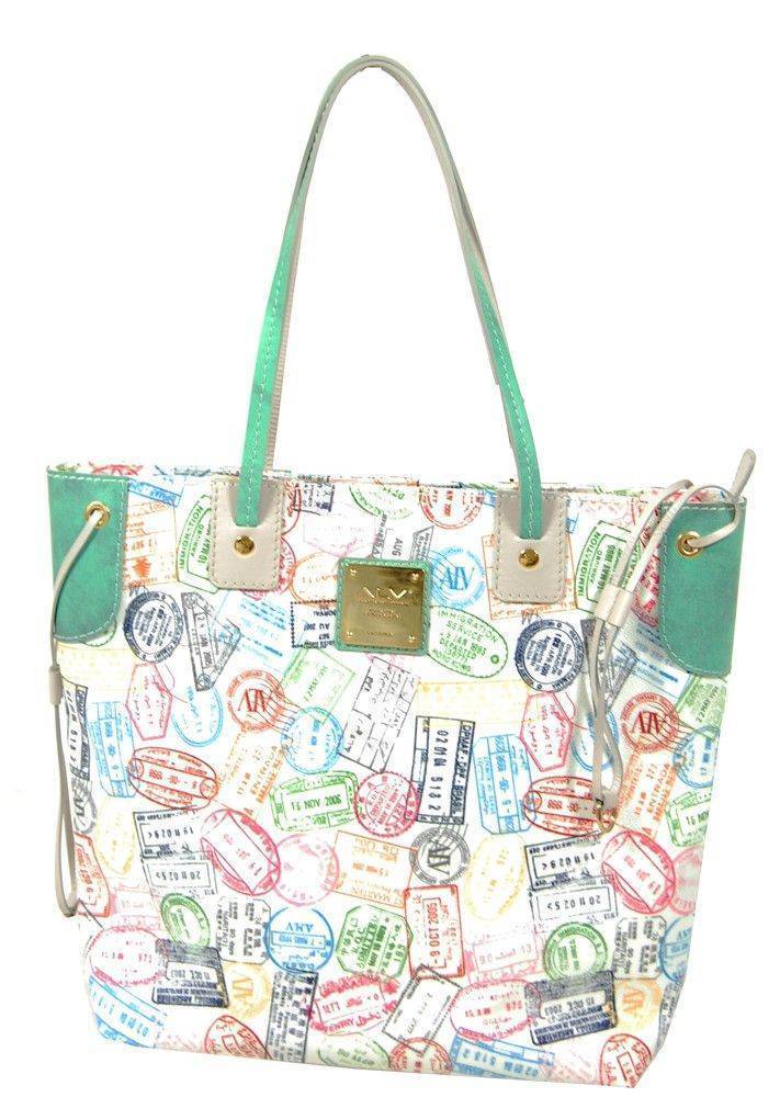 ALV ΤΣΑΝΤΑ SHOPPING ALV PASSPORT VERTICAL ΛΕΥΚΟ