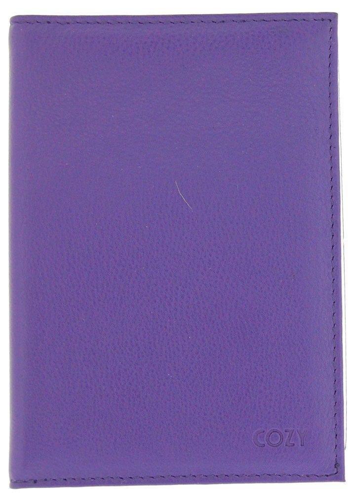 ΔΕΡΜΑΤΙΝΗ ΚΑΡΤΟΘΗΚΗ COZY 403A ΜΩΒ