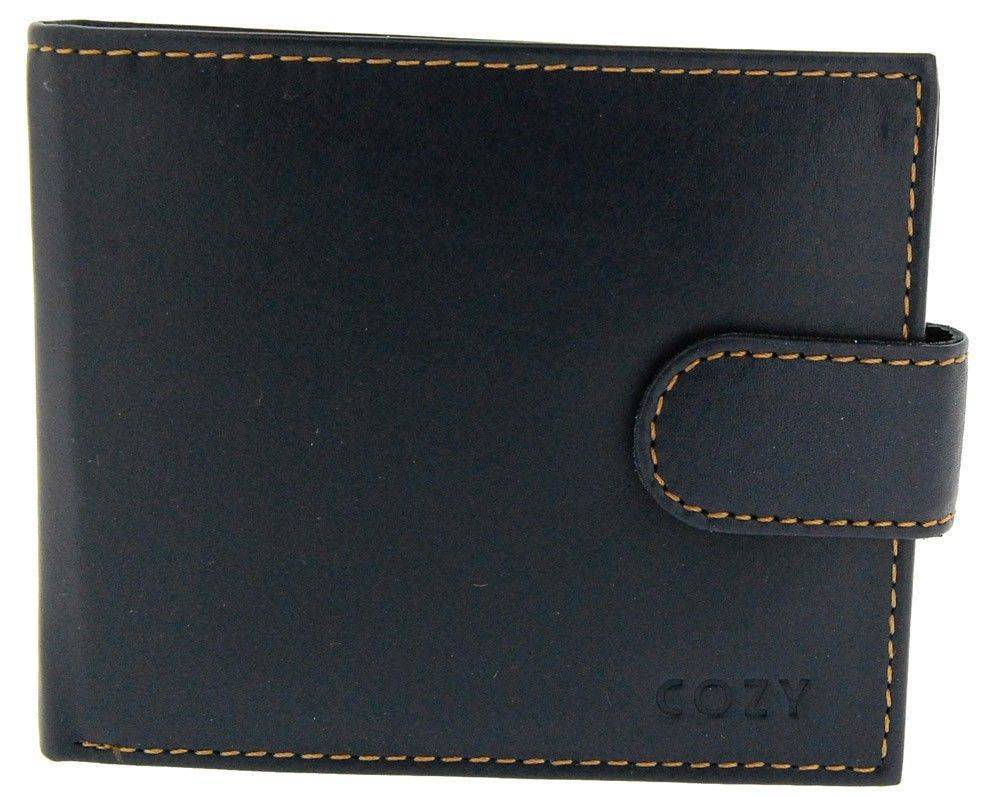 COZY ΔΕΡΜΑΤΙΝΟ ΠΟΡΤΟΦΟΛΙ COZY 753 ΔΙΧΡΩΜΟ ΜΠΛΕ/ΚΑΜΕΛ