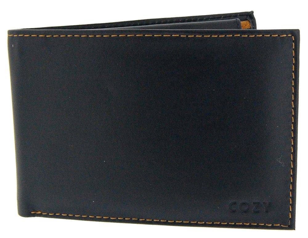 ΔΕΡΜΑΤΙΝΟ ΠΟΡΤΟΦΟΛΙ COZY 771 ΔΙΧΡΩΜΟ ΜΠΛΕ/ΚΑΜΕΛ COZY