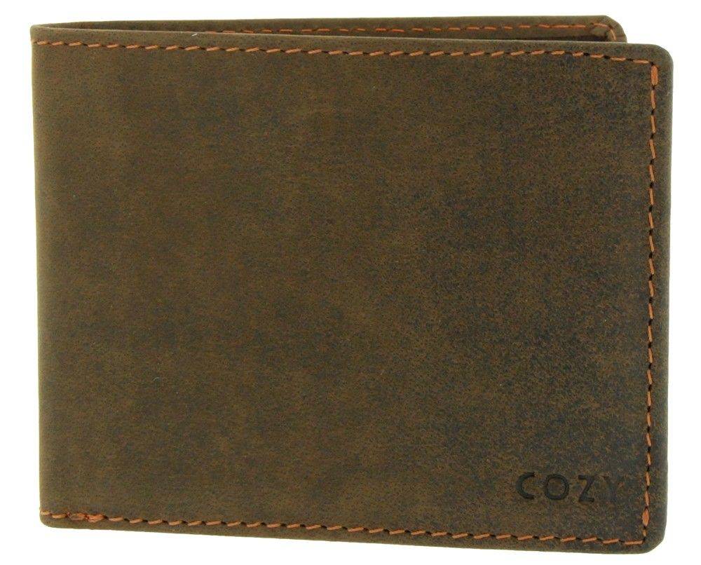ΔΕΡΜΑΤΙΝΟ ΑΝΔΡΙΚΟ ΠΟΡΤΟΦΟΛΙ COZY OILY COW 4022 ΚΑΦΕ