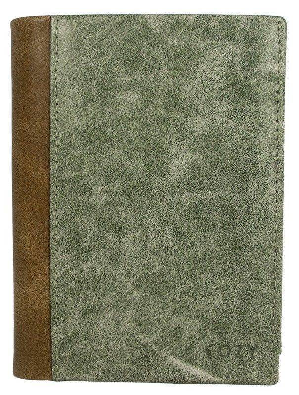 COZY ΔΕΡΜΑΤΙΝΟ ΠΟΡΤΟΦΟΛΙ COZY 4020 DISTRESS ΠΡΑΣΙΝΟ