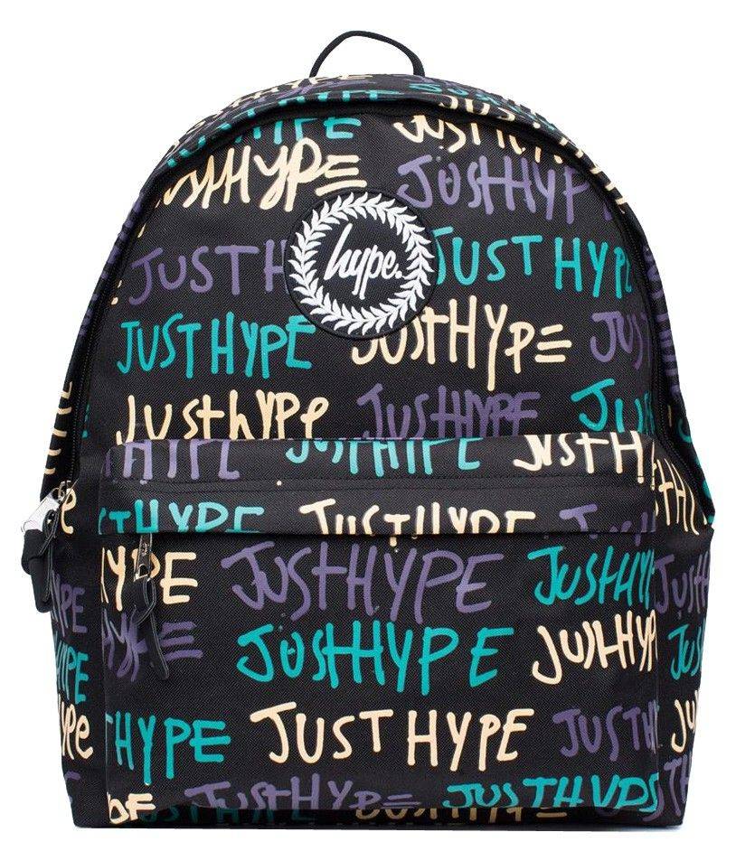 HYPE ΤΣΑΝΤΑ ΠΛΑΤΗΣ HYPE HAND STYLE ΜΑΥΡΟ/ΠΟΛΥΧΡΩΜΟ