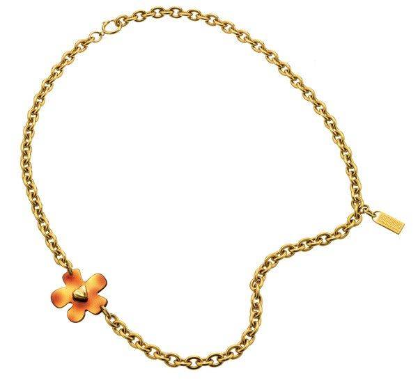 KΟΛΙΕ MOSCHINO I LOVE LABELS GOLD (ΑΤΣΑΛΙ)