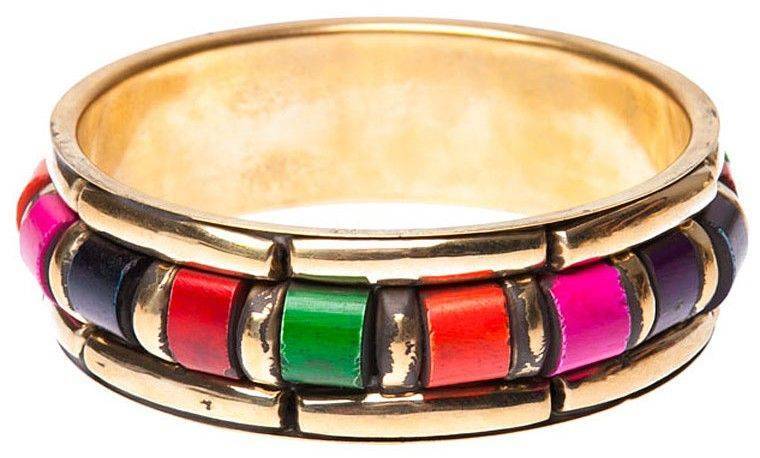 ΒΡΑΧΙΟΛΙ ACHILLEAS ACCESSORIES ΜΕ ΞΥΛΙΝΕΣ ΠΕΤΡΕΣ ΠΟΛΥΧΡΩΜΟ ACHILLEAS ACCESSORIES