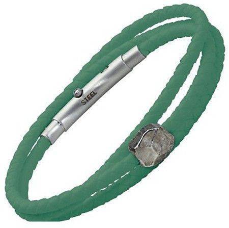 ΑΝΔΡΙΚΟ ΒΡΑΧΙΟΛΙ ΤΡΙΣΕΙΡΟ ROSSO AMANTE ΚΑΟΥΤΣΟΥΚ ΚΙ ΑΤΣΑΛΙ ΠΡΑΣΙΝΟ ROSSO AMANTE