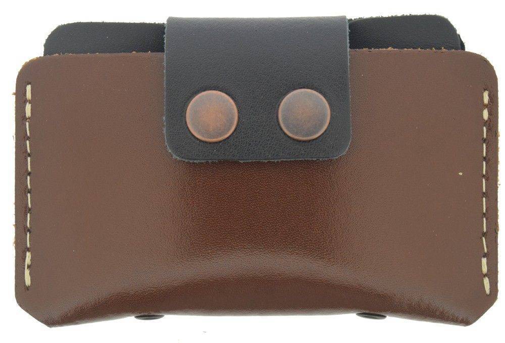 ΔΕΡΜΑΤΙΝΗ ΚΑΡΤΟΘΗΚΗ ON AND OFF 3 ΘΕΣΕΩΝ ΚΑΦΕ ON AND OFF