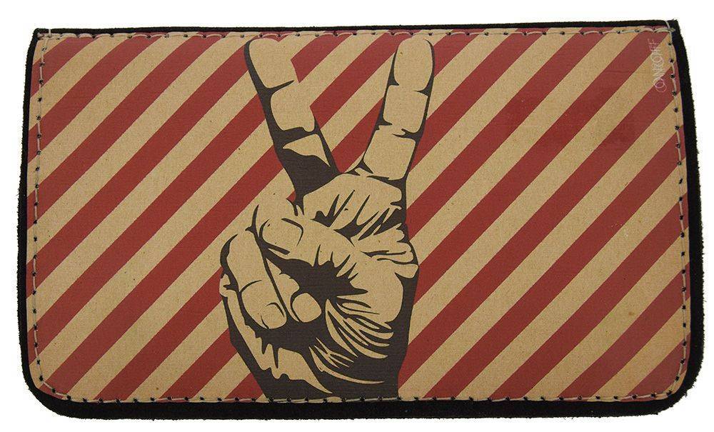 ΔΕΡΜΑΤΙΝΗ ΚΑΣΤΟΡΙΝΗ ΘΗΚΗ ΚΑΠΝΟΥ ON AND OFF PEACE ON AND OFF