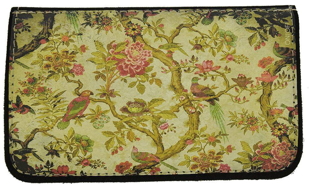 ΔΕΡΜΑΤΙΝΗ ΚΑΣΤΟΡΙΝΗ ΘΗΚΗ ΚΑΠΝΟΥ ON AND OFF ΡΕΤΡΟ ΛΟΥΛΟΥΔΙΑ