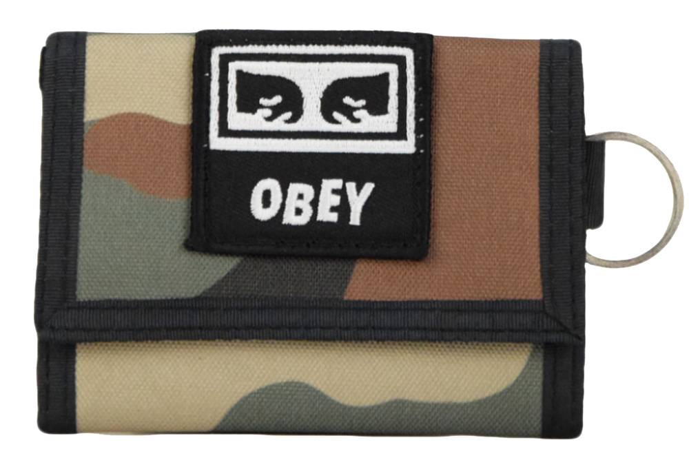 ΠΟΡΤΟΦΟΛΙ OBEY TAKEOVER TRI FOLD 100010122 CAMO ΚΑΦΕ/ΧΑΚΙ/ΜΠΕΖ