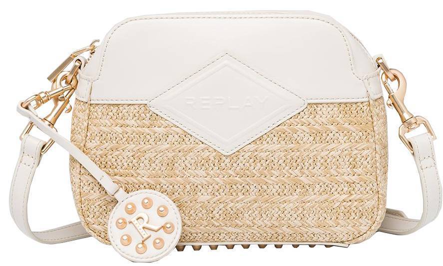 ΤΣΑΝΤΑ ΩΜΟΥ REPLAY FW3110.000.A0295 ΛΕΥΚΌ/ΜΠΕΖ REPLAY