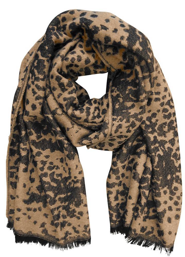 VERO MODA ΚΑΣΚΟΛ VERO MODA VMPETRINA LEO 10252310 ΣΚΟΥΡΟ ΜΠΕΖ/ΜΑΥΡΟ