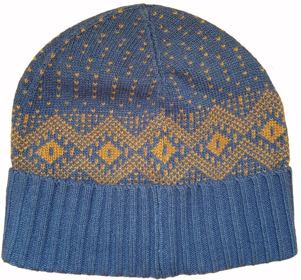 ΣΚΟΥΦΟΣ BENETTON N. JACQUARDS M ΜΠΛΕ/ΜΠΕΖ (S) BENETTON