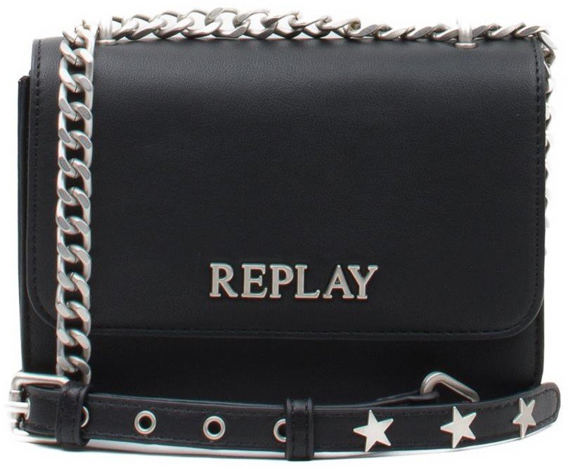REPLAY ΤΣΑΝΤΑ ΩΜΟΥ REPLAY FW3001.001.A0362B 098 ΜΑΥΡΟ