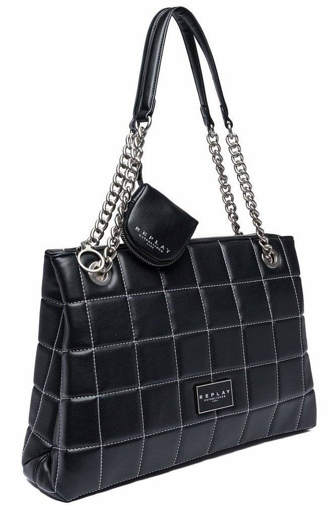 ΤΣΑΝΤΑ ΩΜΟΥ REPLAY FW3344.000.A0015R 098 ΜΑΥΡΟ REPLAY
