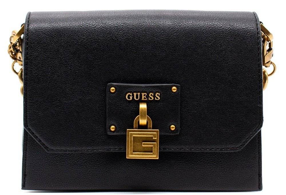 GUESS ΤΣΑΝΤΑ ΩΜΟΥ GUESS CENTRE STAGE HWVB8504780 ΜΑΥΡΟ