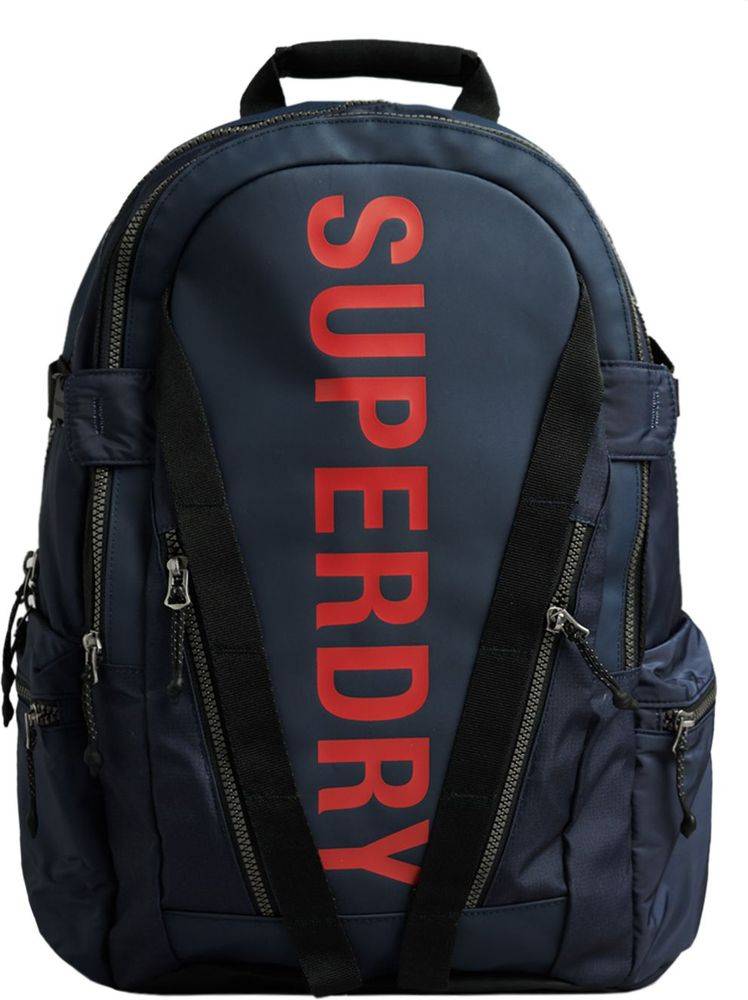 SUPERDRY ΤΣΑΝΤΑ ΠΛΑΤΗΣ SUPERDRY CODE MTN TARP Y9110157A ΣΚΟΥΡΟ ΜΠΛΕ