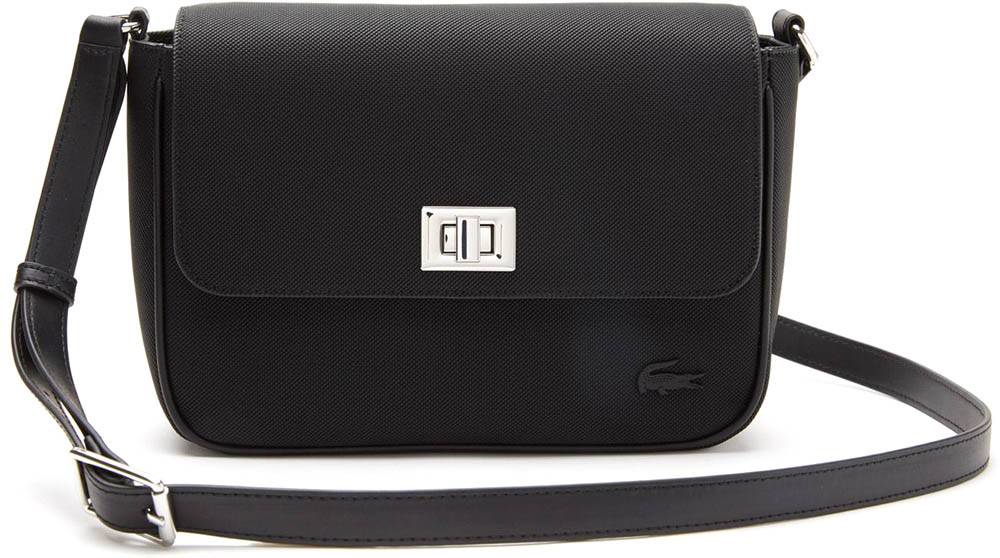 LACOSTE ΤΣΑΝΤΑ ΩΜΟΥ LACOSTE FLAP CLOSE NF4225DB 000 ΜΑΥΡΟ