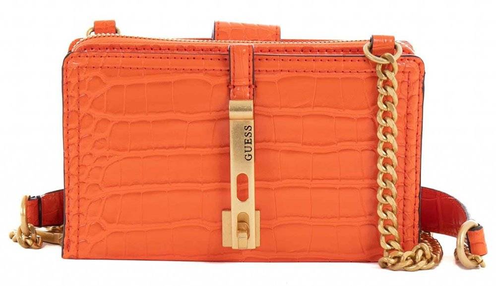 ΤΣΑΝΤΑ ΩΜΟΥ GUESS JAMES MINI GIRLFRIEND HWCA8773730 ΠΟΡΤΟΚΑΛΙ GUESS