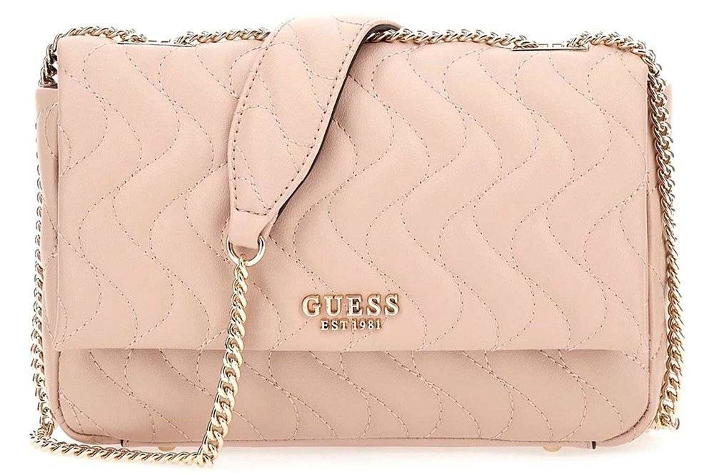 ΤΣΑΝΤΑ ΩΜΟΥ GUESS ECO MAI CONVERTIBLE FLAP HWEQG896921 ΑΝΟΙΧΤΟ ΡΟΖ GUESS