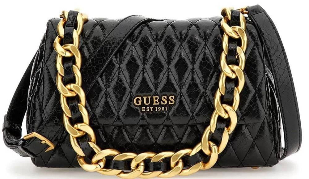 ΤΣΑΝΤΑ ΩΜΟΥ GUESS DEMA MULTI COMP CNVRTBLE HWQK8776200 ΜΑΥΡΟ