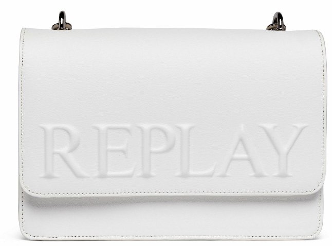 REPLAY ΤΣΑΝΤΑ ΩΜΟΥ REPLAY FW3000.027.A0362B 001 ΛΕΥΚΟ