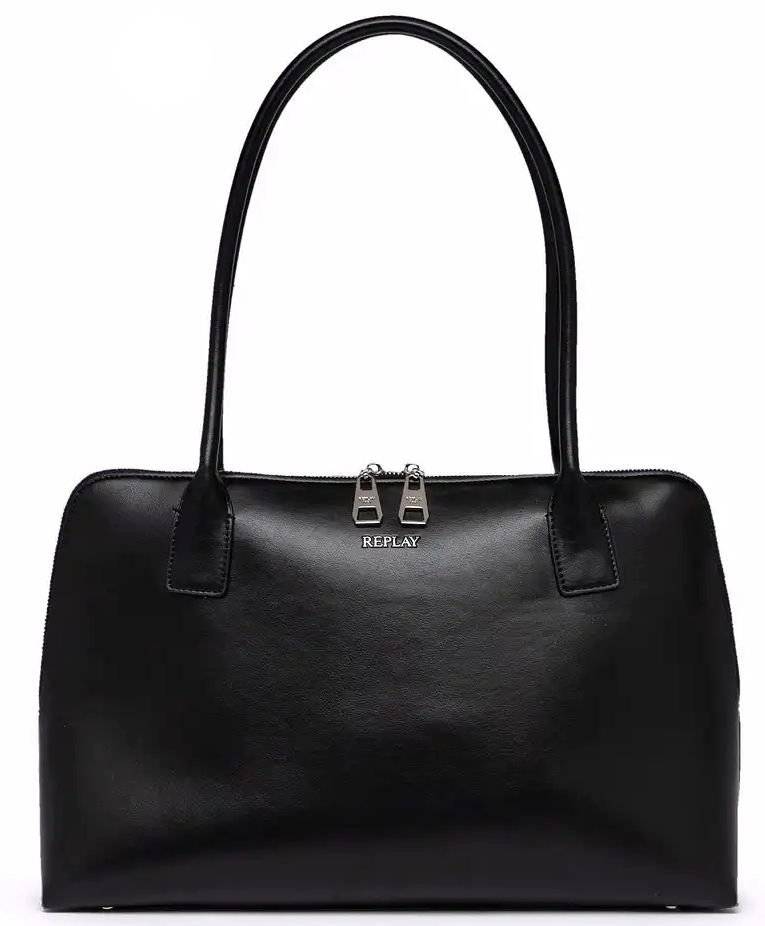 ΤΣΑΝΤΑ ΩΜΟΥ REPLAY WITH LAPTOP COMPARTMENT FW3676.000.A0458C 0098 ΜΑΥΡΟ REPLAY