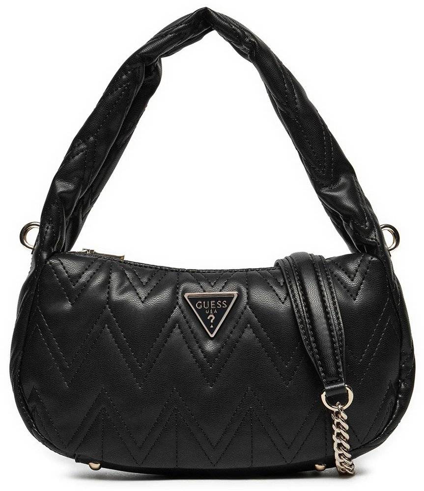 GUESS ΤΣΑΝΤΑ ΧΕΙΡΟΣ GUESS EDA TOP ZIP HWQG9505180 ΜΑΥΡΟ