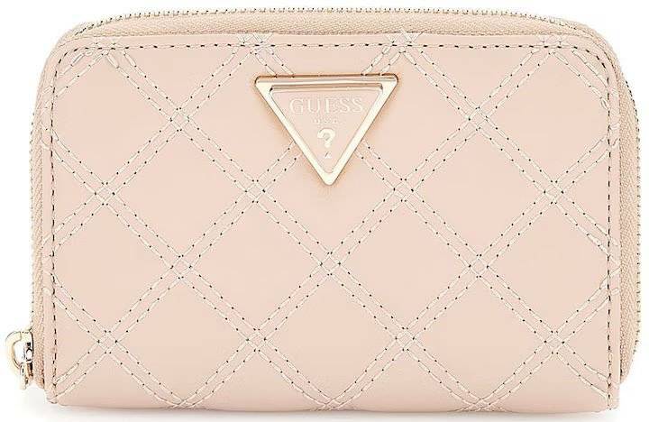 GUESS ΠΟΡΤΟΦΟΛΙ GUESS GIULLY SLG MEDIUM ZIP AROUND SWQG8748140 ΑΝΟΙΧΤΟ ΡΟΖ