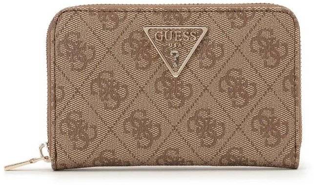 ΠΟΡΤΟΦΟΛΙ GUESS LAUREL SLG MEDIUM ZIP AROUND SWVC8500140 LOGO ΜΠΕΖ GUESS