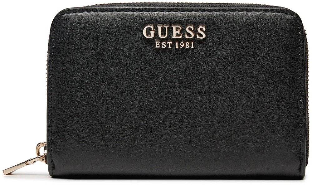 ΠΟΡΤΟΦΟΛΙ GUESS LAUREL SLG MEDIUM ZIP AROUND SWVC8500140 ΜΑΥΡΟ GUESS