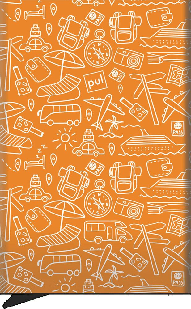 ΚΑΡΤΟΘΗΚΗ PULARYS ZEN CARDS 191810809 ORANGE VACSTION ΠΟΡΤΟΚΑΛΙ