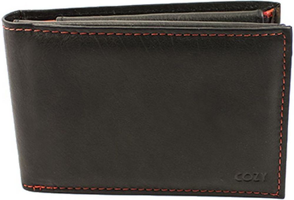 ΔΕΡΜΑΤΙΝΟ ΠΟΡΤΟΦΟΛΙ COZY 771 ΔΙΧΡΩΜΟ ΜΑΥΡΟ/ΚΟΚΚΙΝΟ