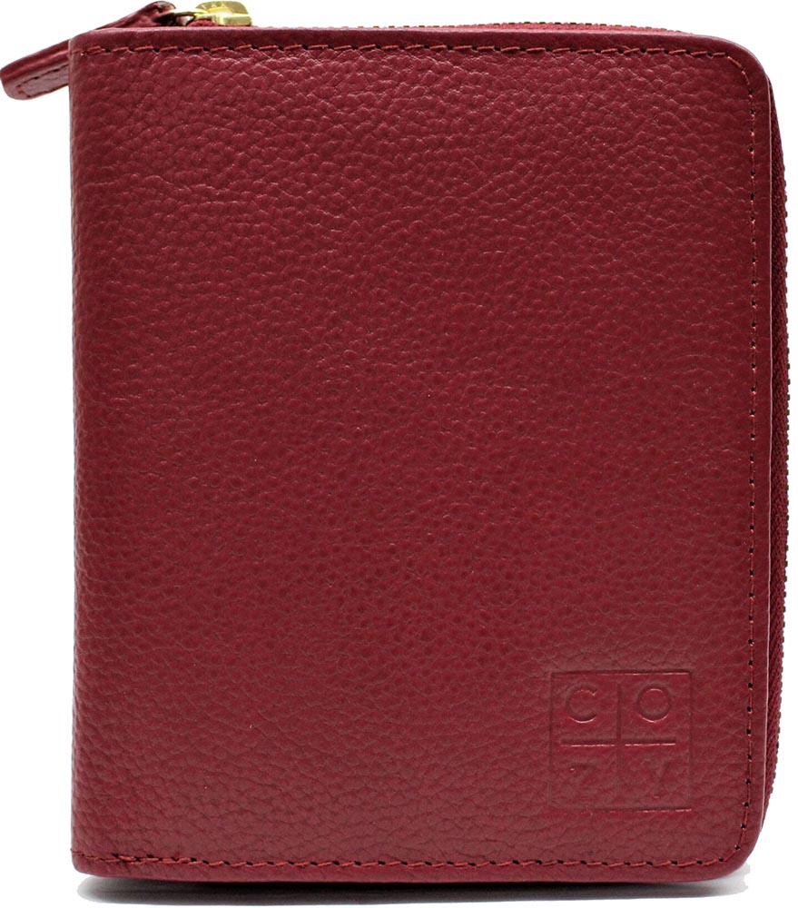 COZY ΠΟΡΤΟΦΟΛΙ COZY ΔΕΡΜΑΤΙΝΟ 1820 ΣΚΟΥΡΟ ΚΟΚΚΙΝΟ