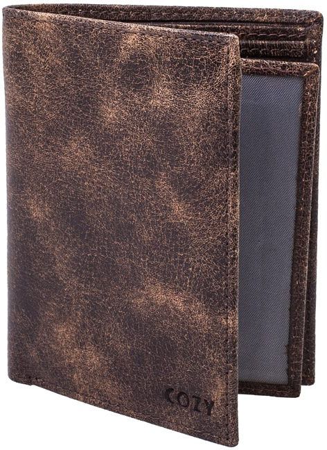 COZY ΠΟΡΤΟΦΟΛΙ COZY ΔΕΡΜΑΤΙΝΟCRAZY HORSE 4702 ΚΑΦΕ