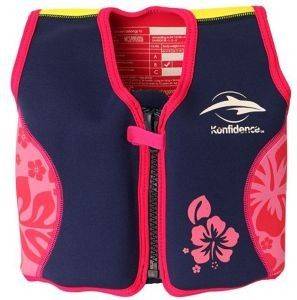  FLOAT JACKET KONFIDENCE NAVY HIBISCUS (98.)-(1.5-3 )