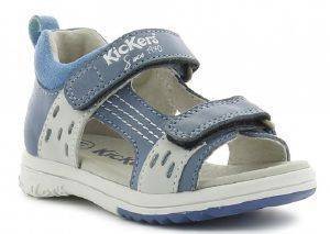  KICKERS PLAZABI 414741 BLEU BLANC  (EU:24)