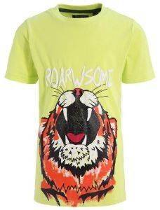 T-SHIRT BLUE SEVEN ROAR 802051-719  LIME (116.)-(4-5 )