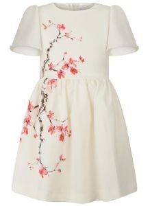  PATACHOU IVORY & PINK FLORAL PRINT 2433623 (128.)-(7-8)