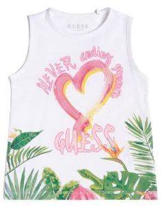  GUESS KIDS TANK TOP K82I22 J1300-TWHT  (104.)-(3-4 )