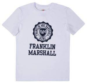 T-SHIRT FRANKLIN & MARSHALL BRAND LOGO FMS0060  (128.)-(7-8 )