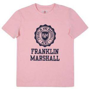 T-SHIRT FRANKLIN & MARSHALL BRAND LOGO FMS0060  (140.)-(10-11 )