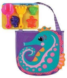     STEPHEN JOSEPH BEACH TOTE SEAHORSE [