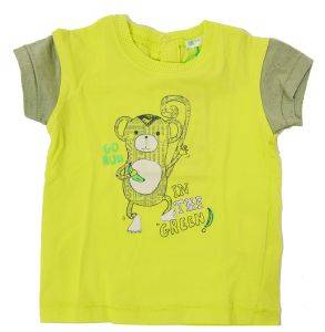 T-SHIRT BENETTON GREEN ROOTS HIM BABY 