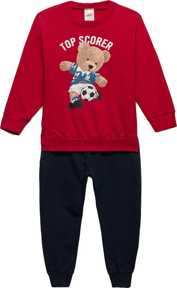 ΠΥΤΖΑΜΕΣ MINERVA TOP SCORER ΚΟΚΚΙΝΟ/ΜΑΥΡΟ (104-116CM)-(4-5 ΕΤΩΝ) MINERVA