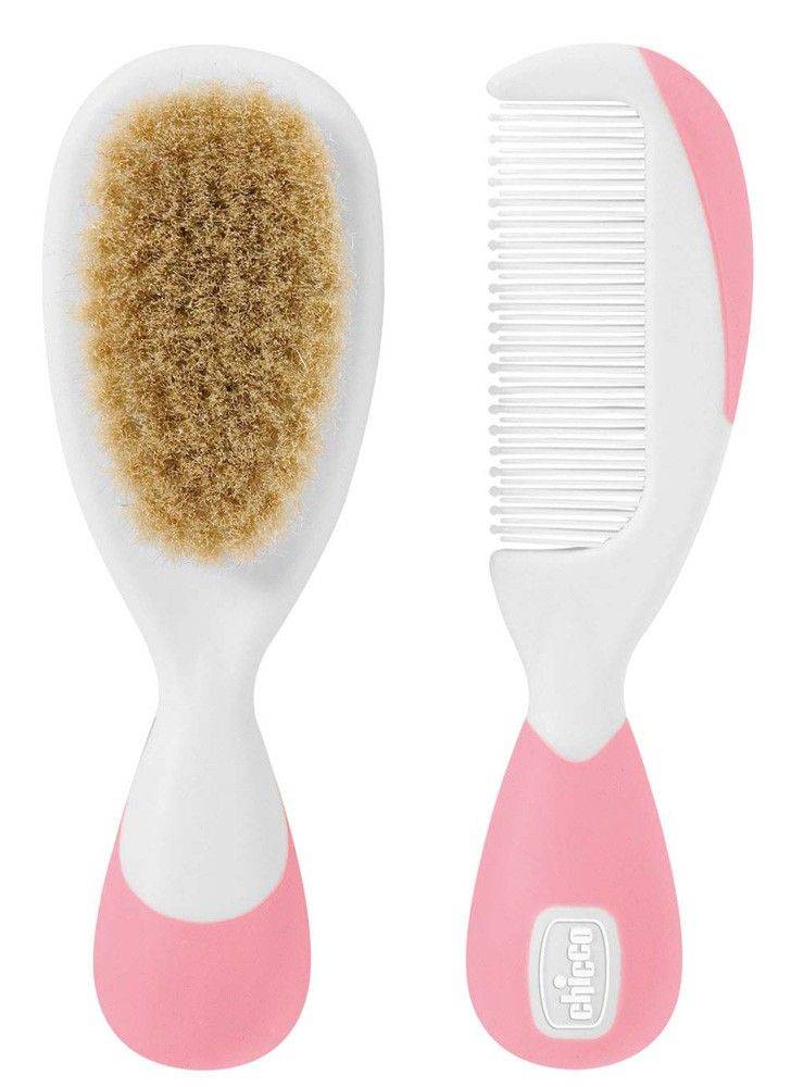 ΒΟΥΡΤΣΑ-ΧΤΕΝΑ CHICCO SAFE ΦΥΣΙΚΗ ΤΡΙΧΑ ΡΟΖ CHICCO