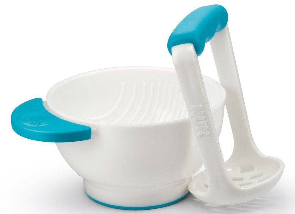 NUK ΠΟΛΤΟΠΟΙΗΤΗΣ ΧΕΙΡΟΣ NUK FOOD MASHER AND BOWL ΜΠΛΕ
