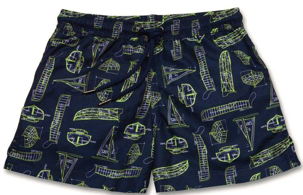 ΒΕΡΜΟΥΔΑ ΘΑΛΑΣΣΗΣ SUNUVA NAUTICAL BLUEPRINT ΣΚΟΥΡΟ ΜΠΛΕ (104ΕΚ.)-(3-4 ΕΤΩΝ)