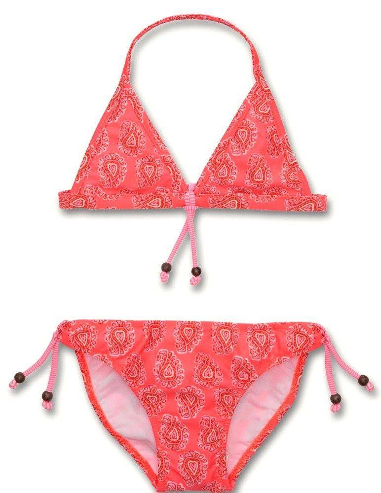 SUNUVA ΠΑΙΔΙΚΟ BIKINI SET SUNUVA INDIAN PAISLEY ΚΟΡΑΛΙ (128ΕΚ.)-(7-8 ΕΤΩΝ)